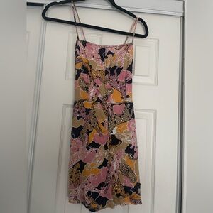 Anthropologie Maeve Multicolor Patterned romper
